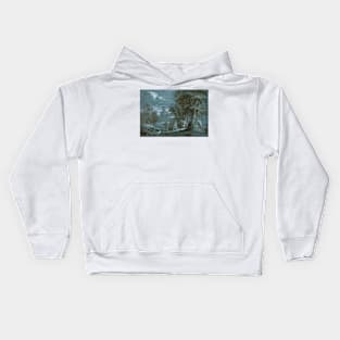 Landscape with a Scene from Fenelon's Telemaque by Jean-Jacques Lagrenee Kids Hoodie